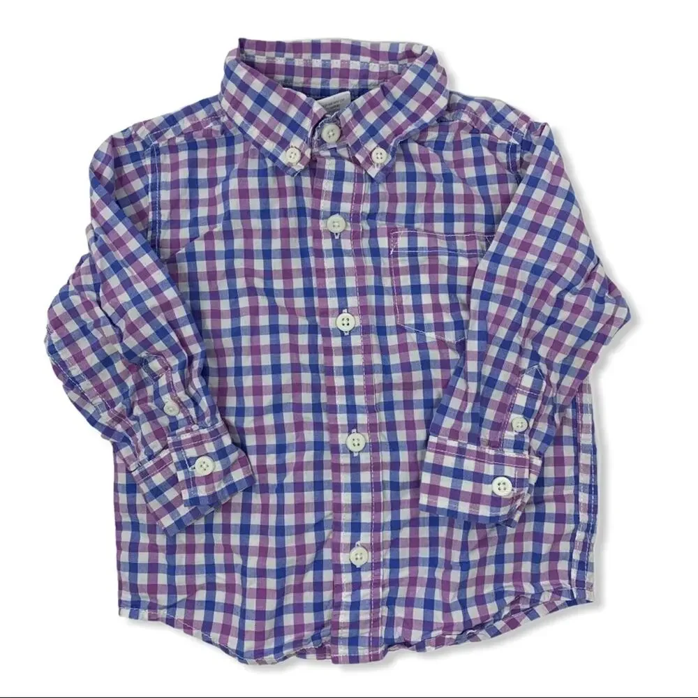 Gymboree Dressed Up collection purple blue plaid‎